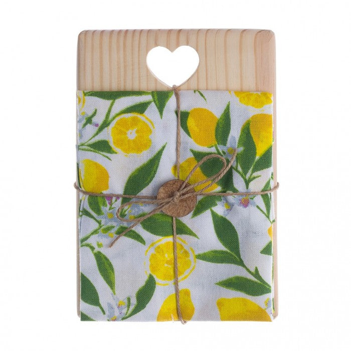 Set Canovaccio 40x70 cm. con Tagliere in Legno
