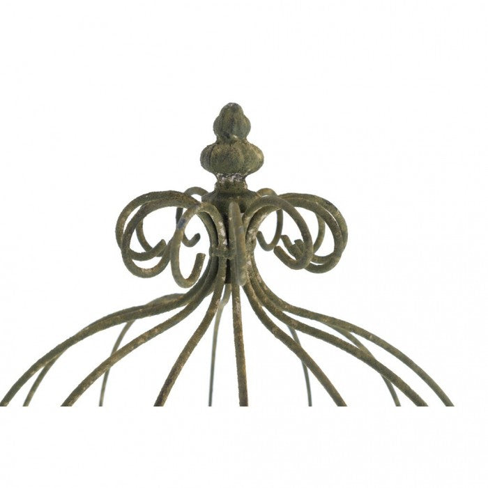 Blanc MariClò Carretto Decorativo Porta Piante Giardino Segreto Collection in Metallo 109,5x193,5x55 cm.