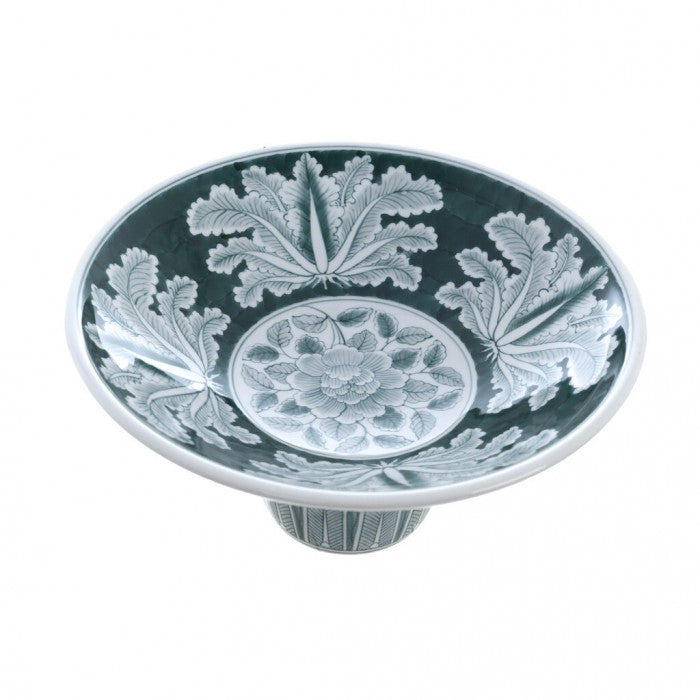 Blanc MariClò Centrotavola Decorativo Chinoiserie Collection in Ceramica 31,5x15x31,5 cm.