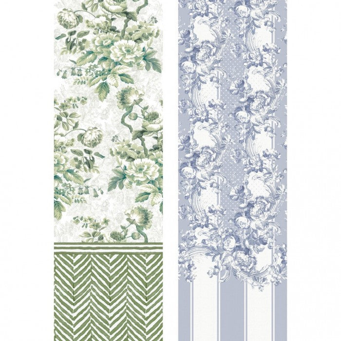 Blanc MariClò Completo Letto Elisa Collection in Cotone Blu 245x300 cm.