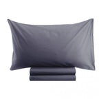Blanc MariClò Completo Letto 2 Piazze Tuscany Collection in 100% Cotone Grigio Scuro 245x300 cm.