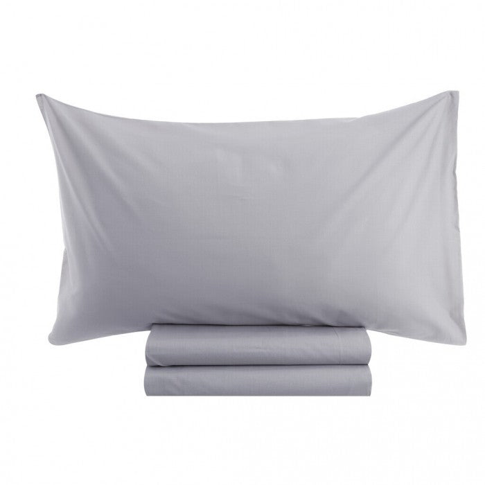 Blanc MariClò Completo Letto 2 Piazze Tuscany Collection in 100% Cotone Grigio 245x300 cm.