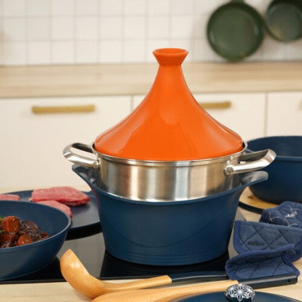 Cookut Coperchio Tajin per Casseruole 24 e 28 cm. in Ceramica Terracotta