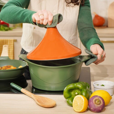 Cookut Coperchio Tajin per Casseruole 24 e 28 cm. in Ceramica Terracotta
