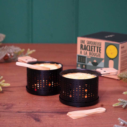 Cookut LUMI Coppia di Griglie per Raclette a Candela - Set 2 persone