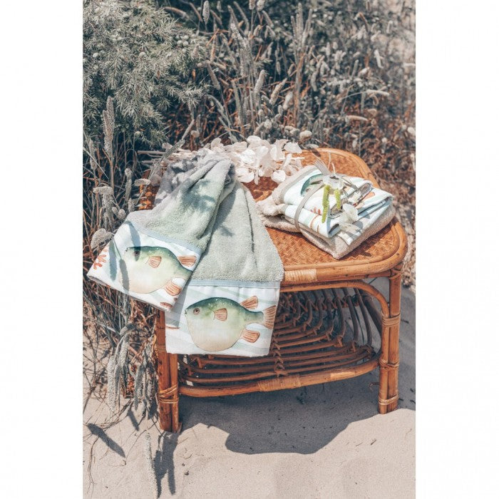 Coppia Asciugamani in Spugna Riviera Collection 40x60 + 60x100 cm.