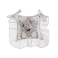 Blanc MariClò Copricuscino Coco' Collection in Cotone con Gala e Gallina 40x40+12 cm.