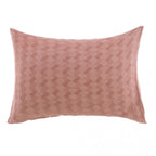 Blanc MariClò Copriguanciale Singolo Mosaico Collection in Cotone Jacquard Rosa 50x80 cm.