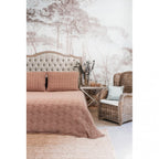 Blanc MariClò Copriguanciale Singolo Mosaico Collection in Cotone Jacquard Rosa 50x80 cm.