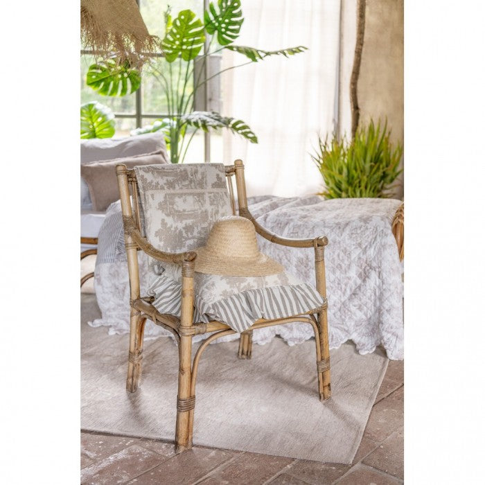 Copriletto Nido d'Ape Toile de Jouy Collection 250x250 cm.