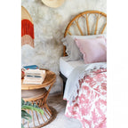 Blanc MariClò Copriletto Nido d’Ape Terra e Toile Collection Toile de Jouy Ruggine 250x250 cm.