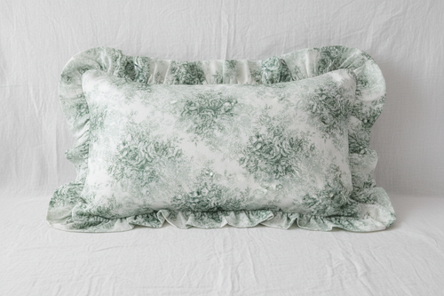 Cuscino English Rose Collection imbottito con Frill