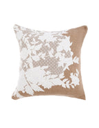 Blanc MariClò Cuscino Juta Collection in Juta Lino e Cotone con Pizzo 45x45 cm.