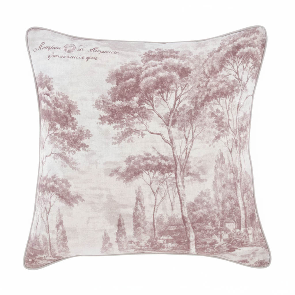 Blanc MariClò Cuscino Quadrato Le Reve Collection in Poliestere Rosa Antico 50x50 cm.