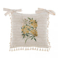 Blanc MariClò Cuscino Sedia con Nappe Le Botanique in Cotone 40x40 cm.