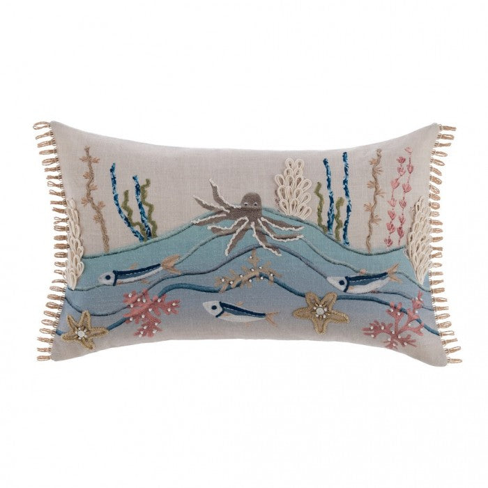 Cuscino Ricamato Vista Mare Collection 35x50 cm