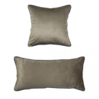Blanc MariClò Cuscino Velluto Soffice Collection in Poliestere Beige