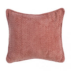Blanc MariClò Cuscino Morbido Sonno Collection in Ciniglia Rosa Antico con Piping 45x45 cm.