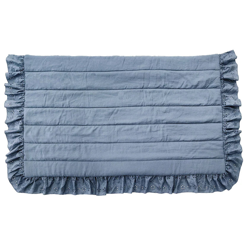 Blanc MariClò Set 2 Copriguanciali Acquerello di Zucchero Collection in Microfibra Azzurro 50x80 cm.