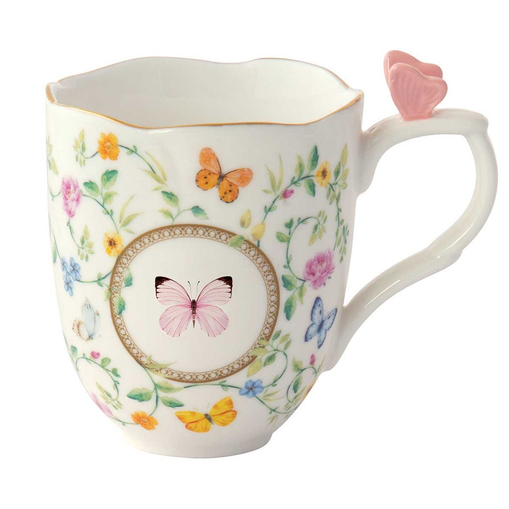 Easy Life Tazza Mug Dancing Butterflies Collection in Porcellana 350 ml.