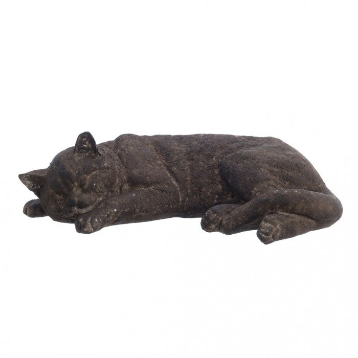 Decorazione in resina Gatto Disteso Giardino Collection 40x12x278,5 cm.