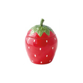 Barattolo ermetico Fragola in Porcellana Jardin de Fraises Collection 12,5x18 cm.