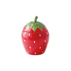 Barattolo ermetico Fragola in Porcellana Jardin de Fraises Collection 12,5x18 cm.
