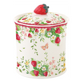 Barattolo in Porcellana Jardin de Fraises Collection 8,5x11 cm.