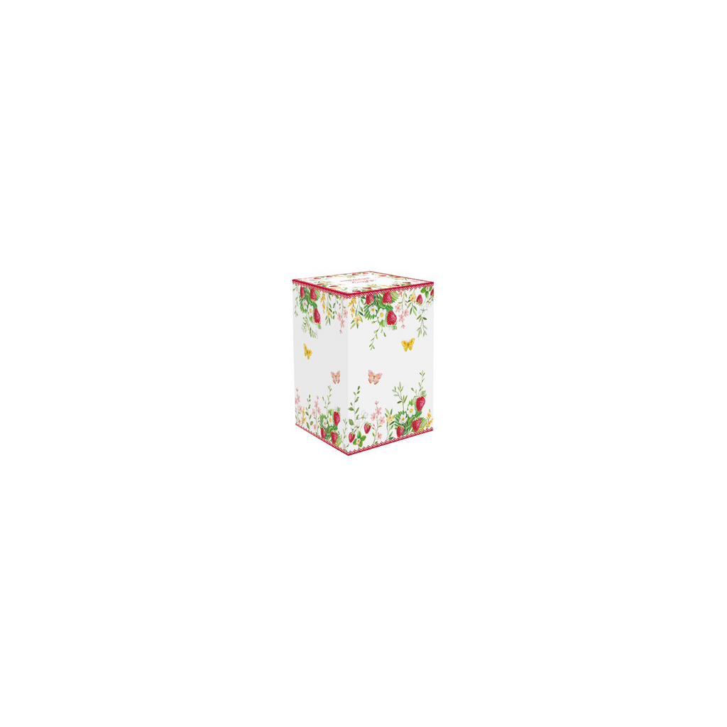 Barattolo in Porcellana Jardin de Fraises Collection 8,5x11 cm.