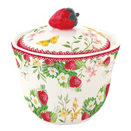 Zuccheriera in Porcellana Jardin de Fraises Collection 200 ml.