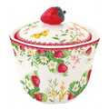 Zuccheriera in Porcellana Jardin de Fraises Collection 200 ml.