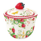 Easy Life Zuccheriera Jardin de Fraises Collection in Porcellana 200 ml.
