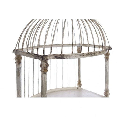 Blanc MariClò Étagère in Ferro Anticato Intarsi Collection 35x78x28 cm.