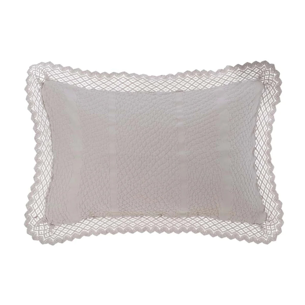 Copriguanciale con Pizzo Palazzo Collection 50x80 cm. Beige