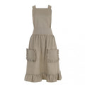 Blanc MariClò Grembiule Sue Collection in Cotone Beige 75x80 cm.