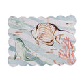 Blanc MariClò Tovaglietta Americana Pesci Verde Riviera Collection in Cotone 35x50 cm.