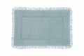 Tappeto azzurro polvere chiaro con doppia gala - sfondo bianco