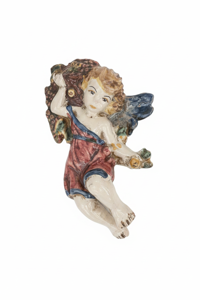 Angelo 4 Stagioni Ceramica Sofia Caltagirone - sfondo bianco
