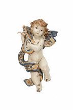 Ceramiche Sofia Caltagirone Angelo Musico con Arpa in Ceramica 20 cm