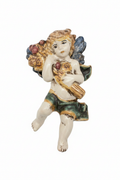 Ceramiche Sofia Caltagirone Angelo 4 Stagioni Fascia Verde in Ceramica 13x16 cm