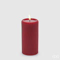 EDG Candela LED Lounge Moccolo con Telecomando Rosso 15x7,5 cm.