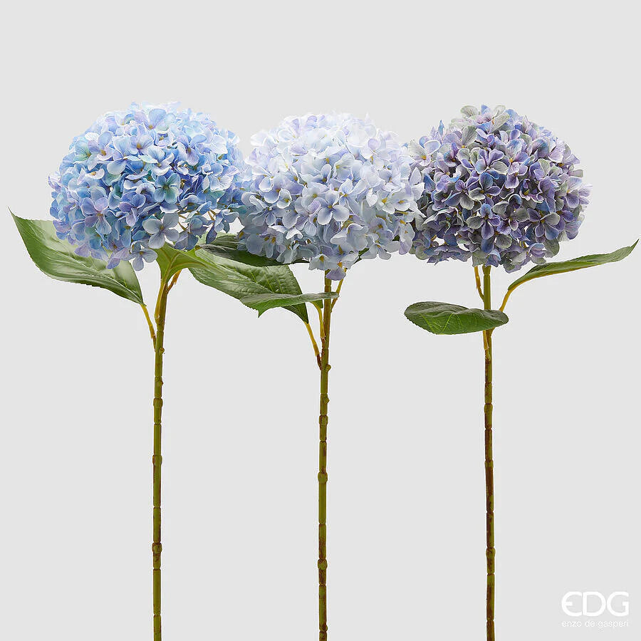 Ortensia EDG Ramo con Foglie 65 cm.