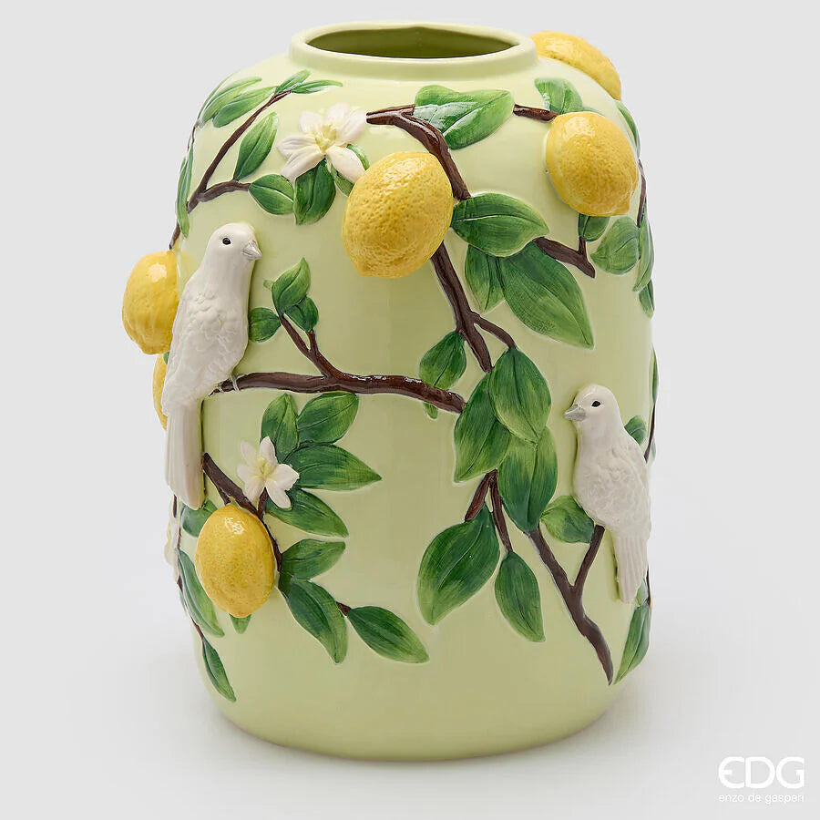 Vaso Limoni Bombato EDG 40,5x34 cm.