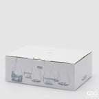 EDG Enzo De Gasperi Set 6 Bicchieri Grace Tumbler in Vetro H9 Ø10 cm. — 500 ml