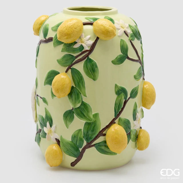 Vaso Limoni Bombato EDG 40,5x34 cm.