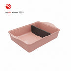 Cookut L'incredibile Pirofila con Separatore Regolabile Rosa 40x27 cm. e 24x30 cm.
