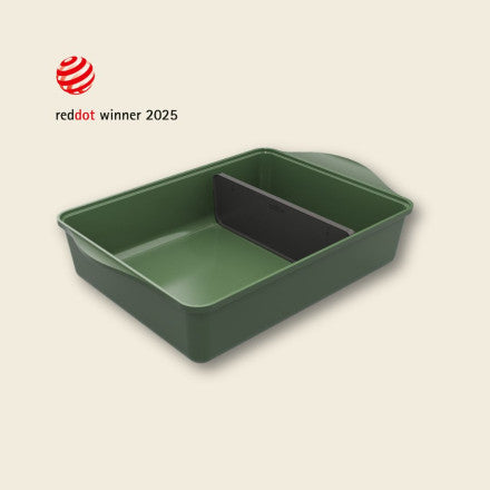Cookut L'incredibile Pirofila con Separatore Regolabile 40x27 cm. Verde