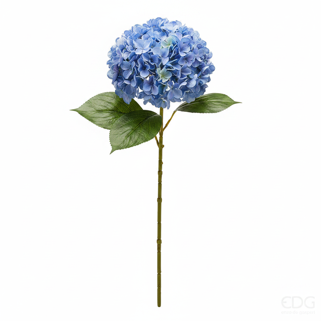 Ortensia EDG Ramo con Foglie 65 cm.