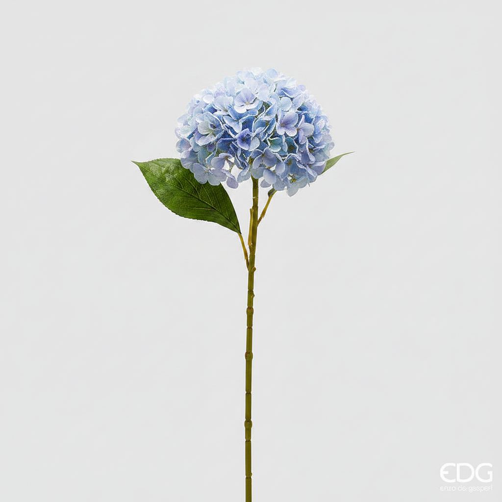 Ortensia EDG Ramo con Foglie 65 cm.