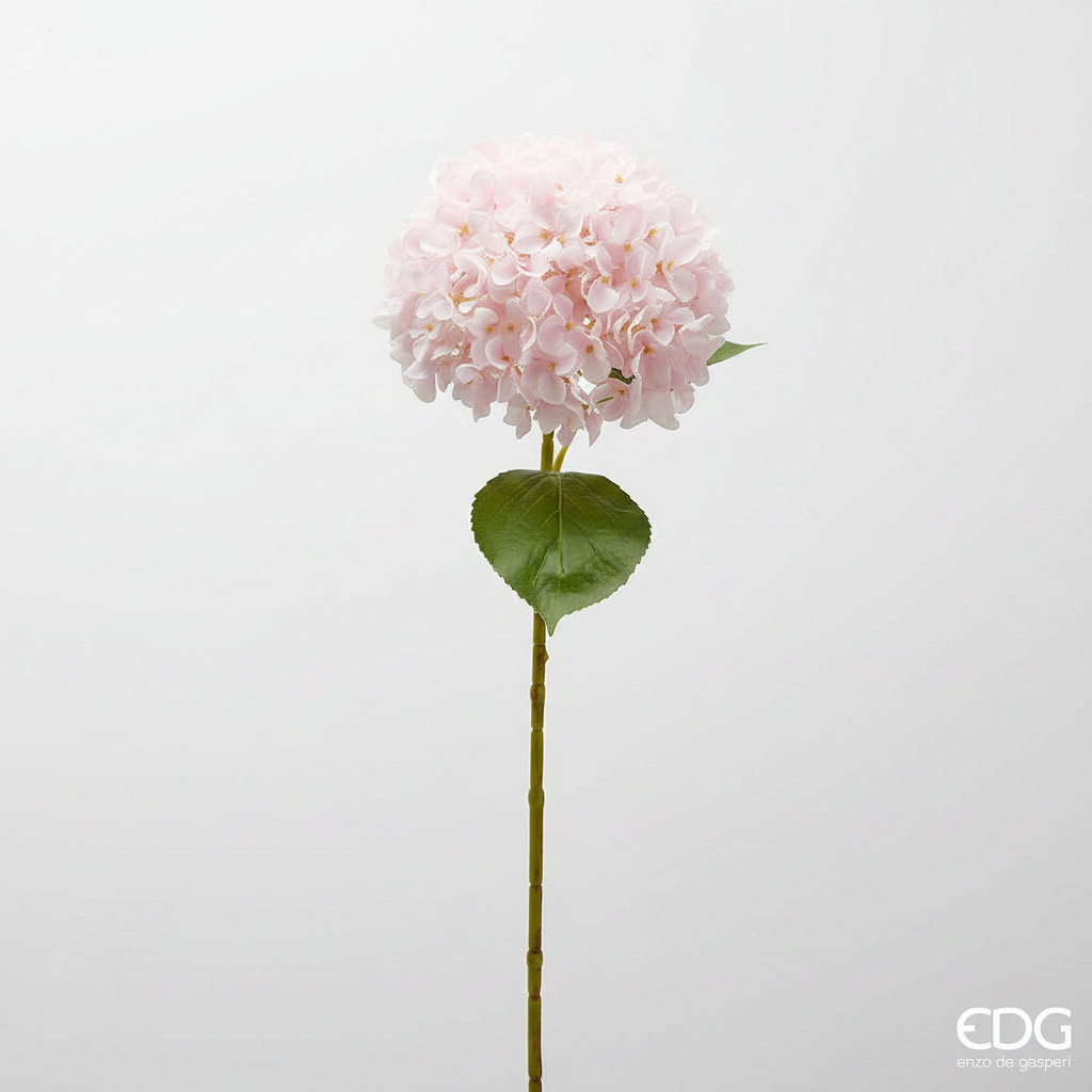 Ortensia EDG Ramo con Foglie 65 cm.